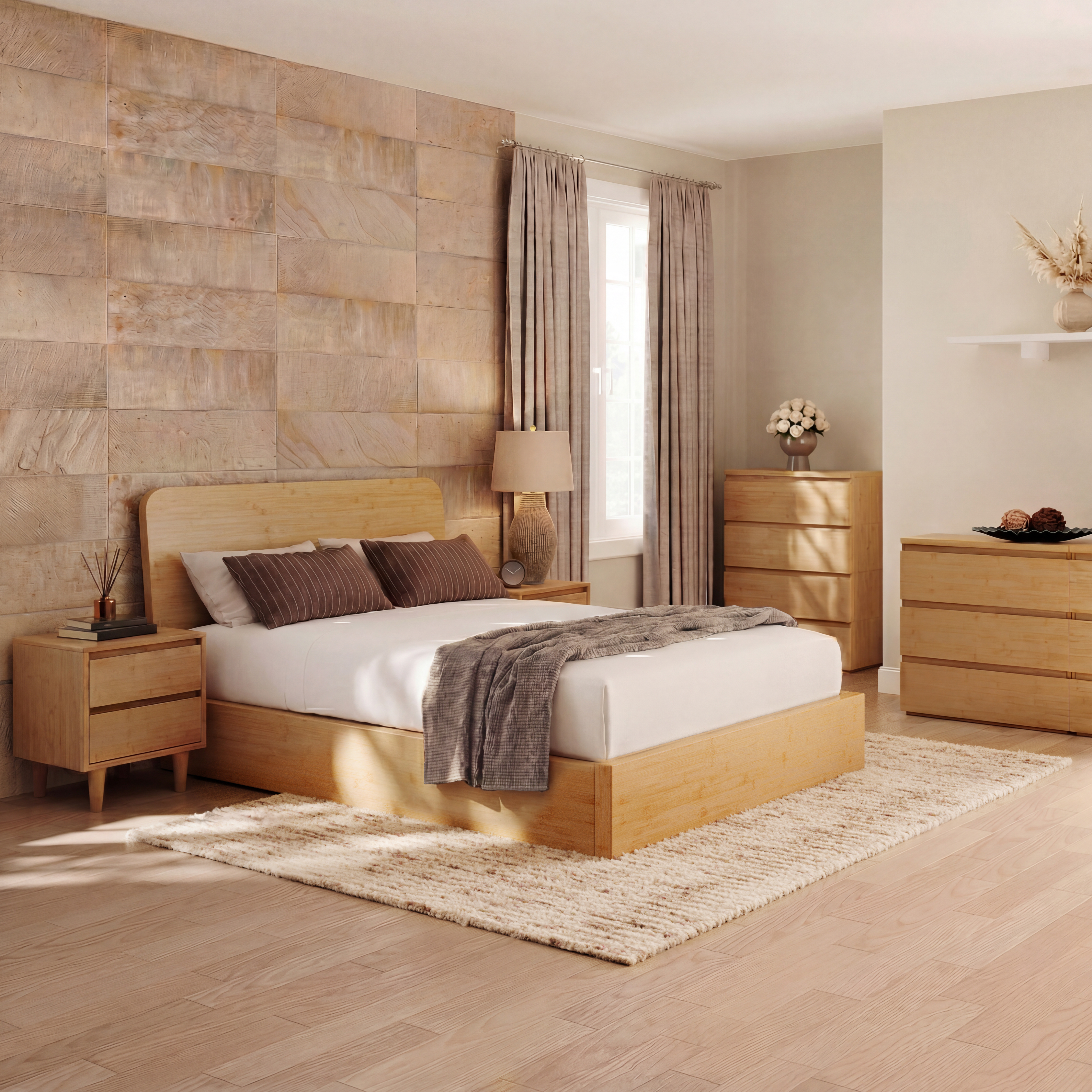 Simple lines, natural warmth